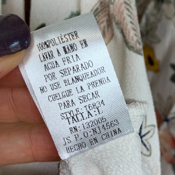 Magnolia South Floral Accordion Cold Shoulder Top - Picture 7 of 9